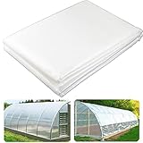 Yowlieu 12' x 25' Clear Greenhouse Plastic Sheeting, 6 Mil UV Resistant Polyethylene Greenhouse Film...