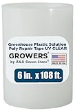 Growers 6 inch x 108 feet Greenhouse Plastic Solution Poly Repair Tape, 1 Each - Made in USA